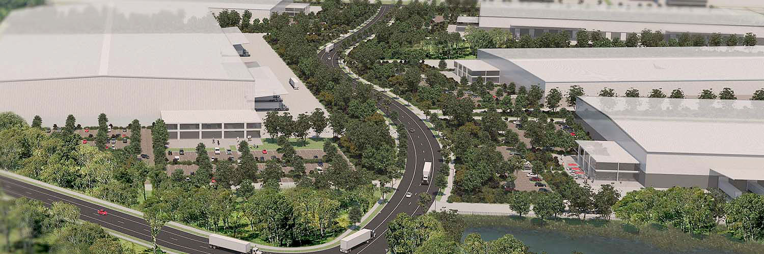 Artist's impression of Western Sydney Employment Area.