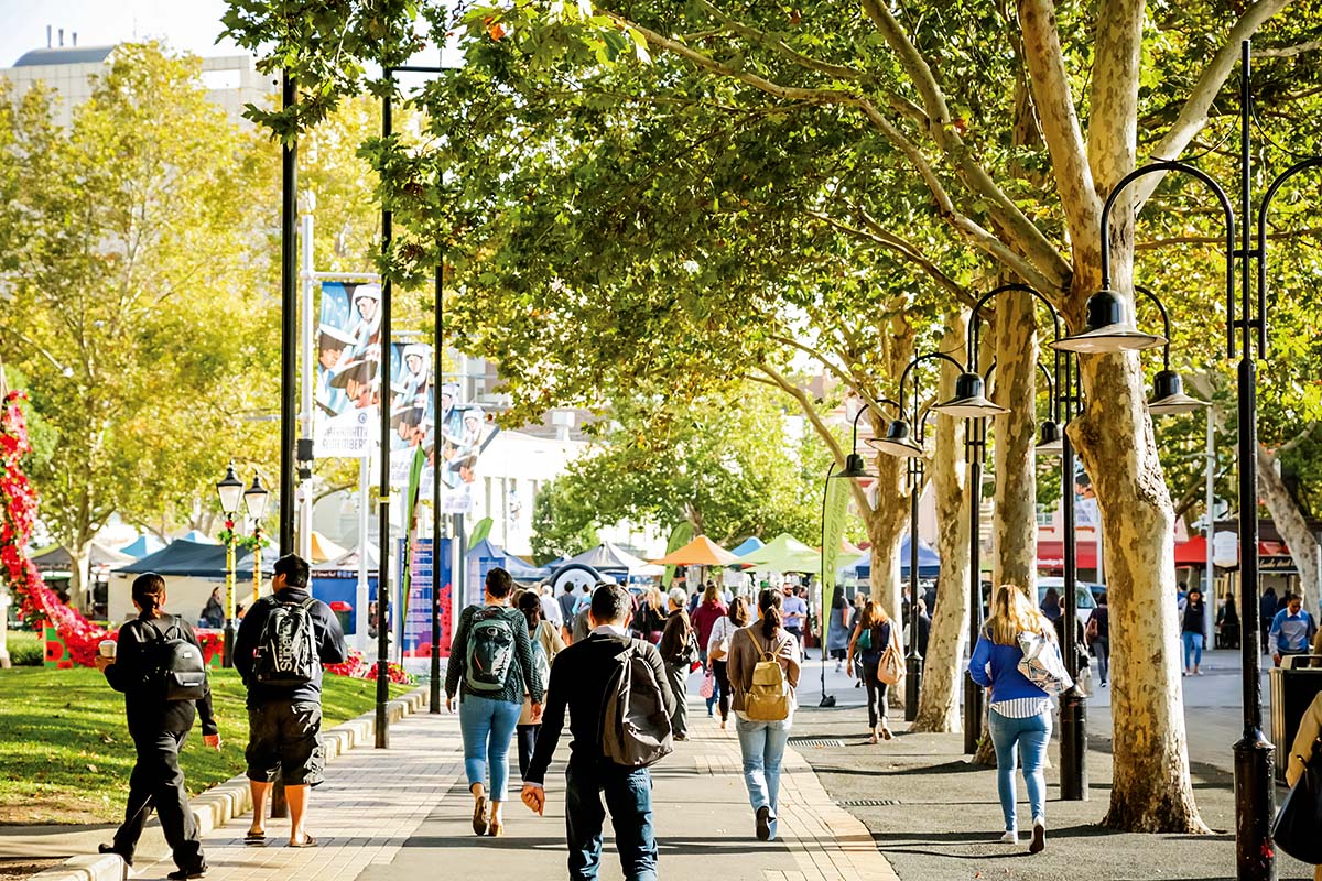 Church Street Mall. Parramatta, Sydney, NSW. Credit: NSW Department of Planning and Environment / Salty Dingo