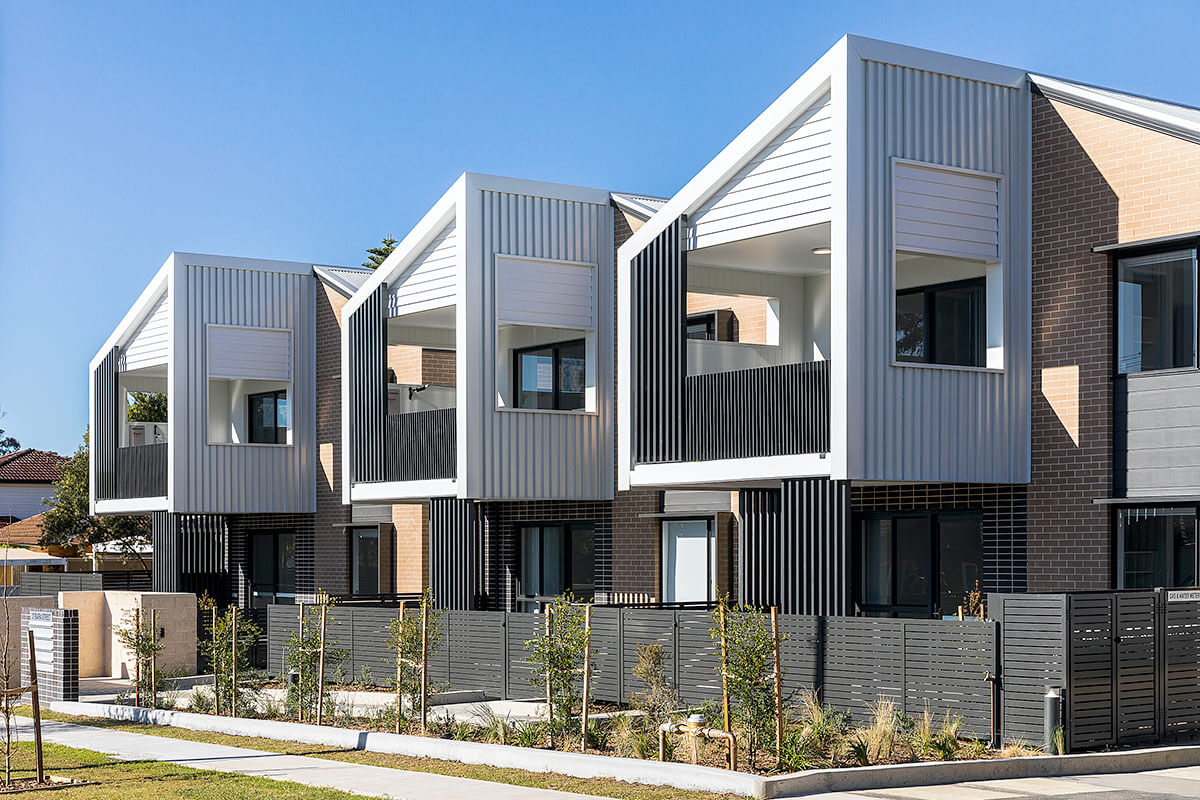 New housing development at Chester Hill, NSW. Credit: Government Architect NSW