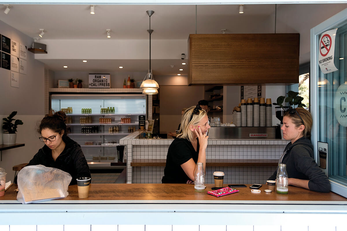 Cafe at Bondi Junction in Sydney's east, NSW. Credit: NSW Department of Planning and Environment / Don Fuchs