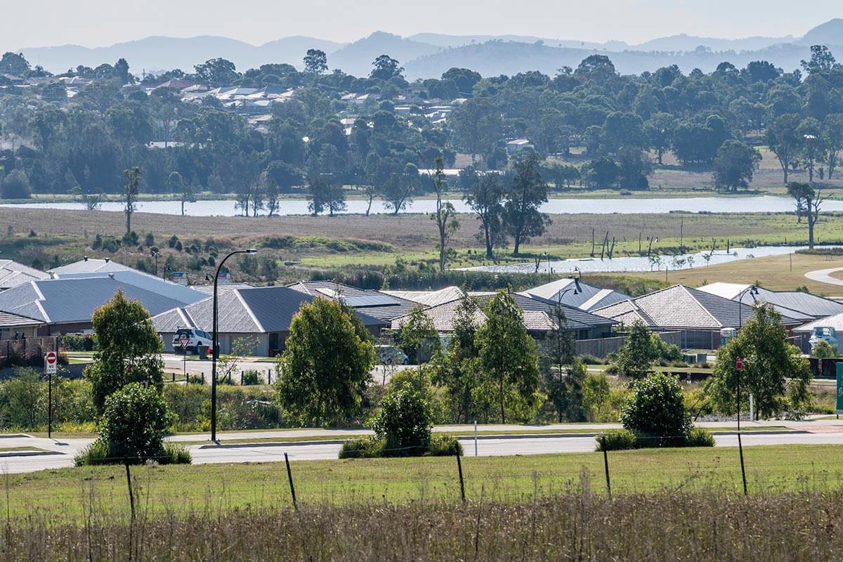 New housing at Chisolm, Maitland East NSW.